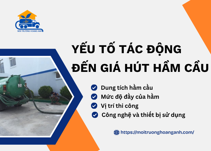 Các yếu tố quyết định giá hút hầm cầu Cần Thơ