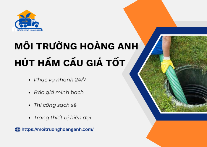 Môi Trường Hoàng Anh - dịch vụ hút hầm cầu Cần Thơ chất lượng