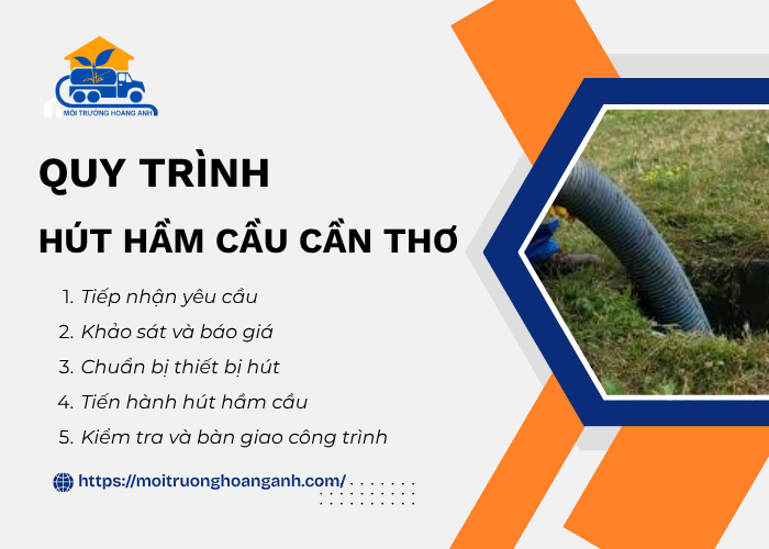 Quy trình hút hầm cầu chuẩn kỹ thuật tại Cần Thơ