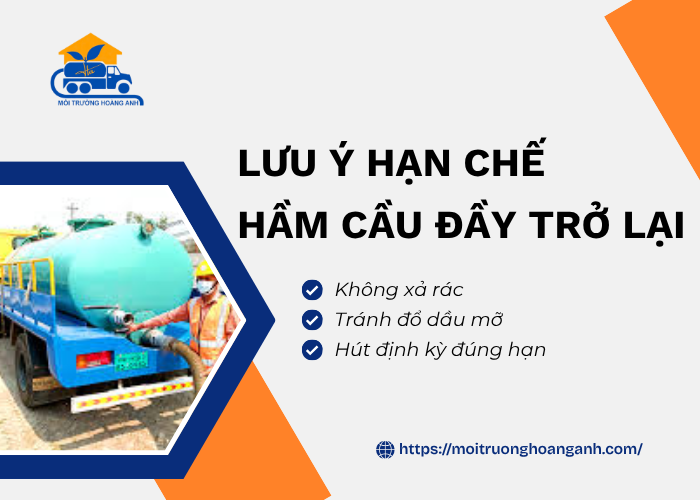 Bí quyết duy trì hầm cầu thông thoáng lâu dài