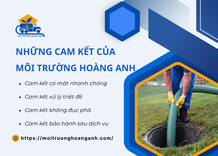 Cam kết dịch vụ hút hầm cầu An Giang của Môi Trường Hoàng Anh