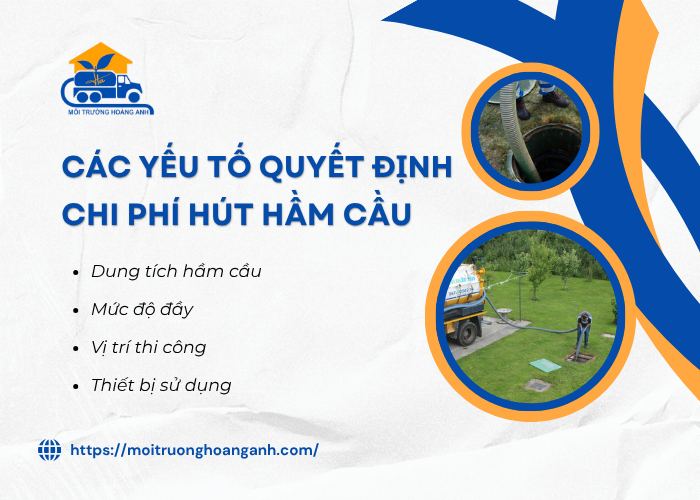 Một số yếu tố ảnh hưởng giá hút hầm cầu Đồng Tháp 