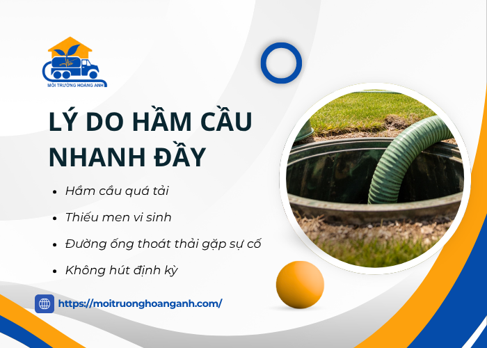Một số yếu tố khiến hầm cầu dễ đầy trở lại 