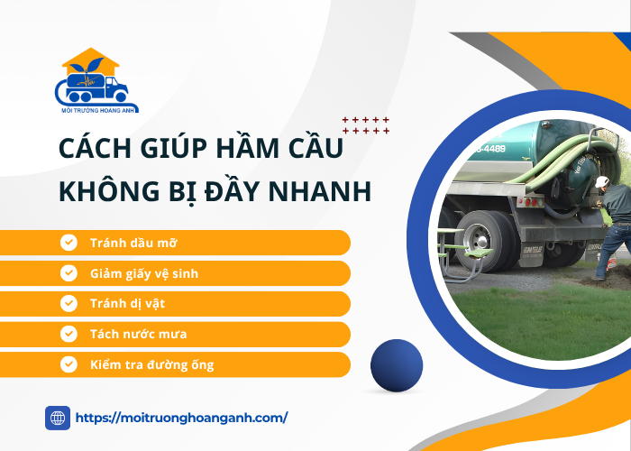 Cách sử dụng giúp kéo dài thời gian hút hầm cầu 