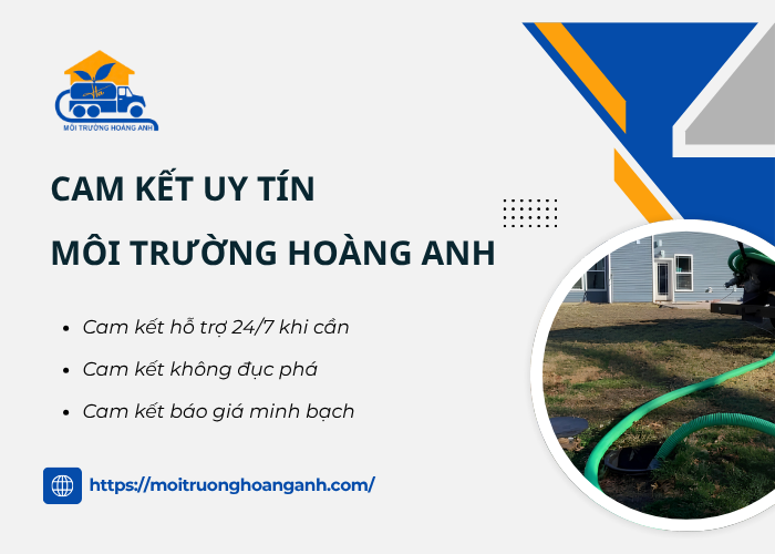 Cam kết hút hầm cầu Vĩnh Long nhanh chóng, xử lý triệt để