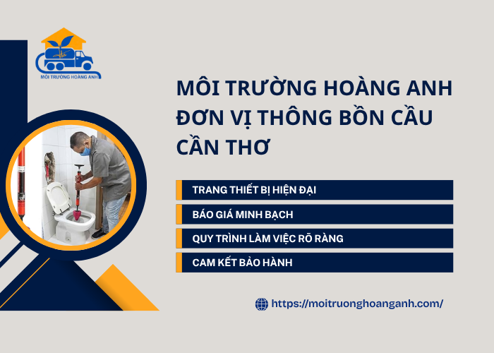 Đơn vị thông bồn cầu Cần Thơ nhanh chóng, uy tín