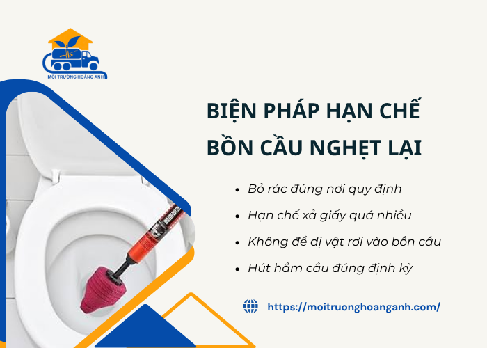 Biện pháp giúp bồn cầu luôn thông thoáng 
