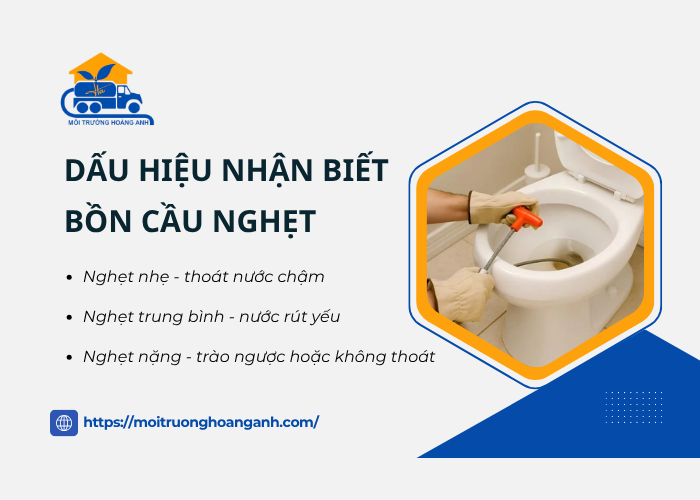 Các cấp độ nghẹt bồn cầu và dấu hiệu cảnh báo ban đầu 