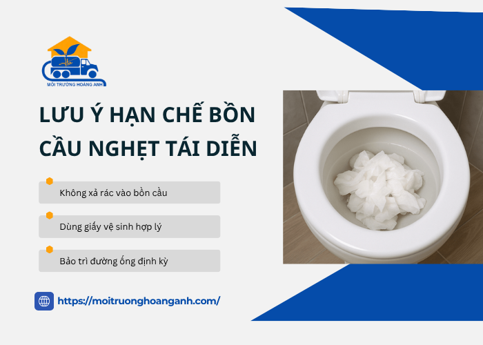 Cách bảo vệ hệ thống vệ sinh và hạn chế nghẹt bồn cầu 