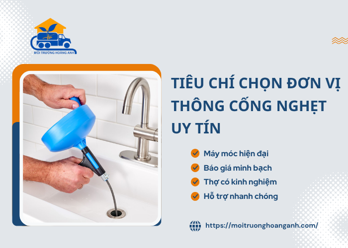 Những yếu tố đánh giá dịch vụ thông cống uy tín 