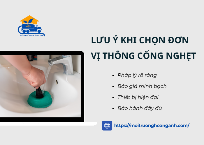 Lưu ý chọn đơn vị thông cống nghẹt Đồng Tháp uy tín 